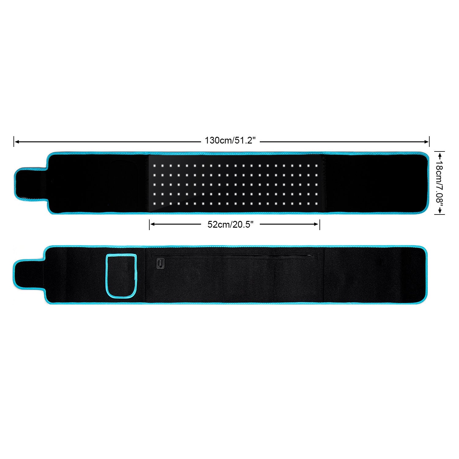 Ceinture Chauffante de Luminothérapie Infrarouge - Modes Ajustables